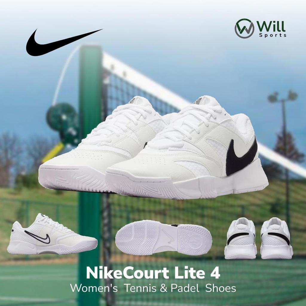 NIKE WOMEN COURT LITE 4 - TENNIS AND PADEL SHOES SEPATU PADEL TENNIS ORIGINAL