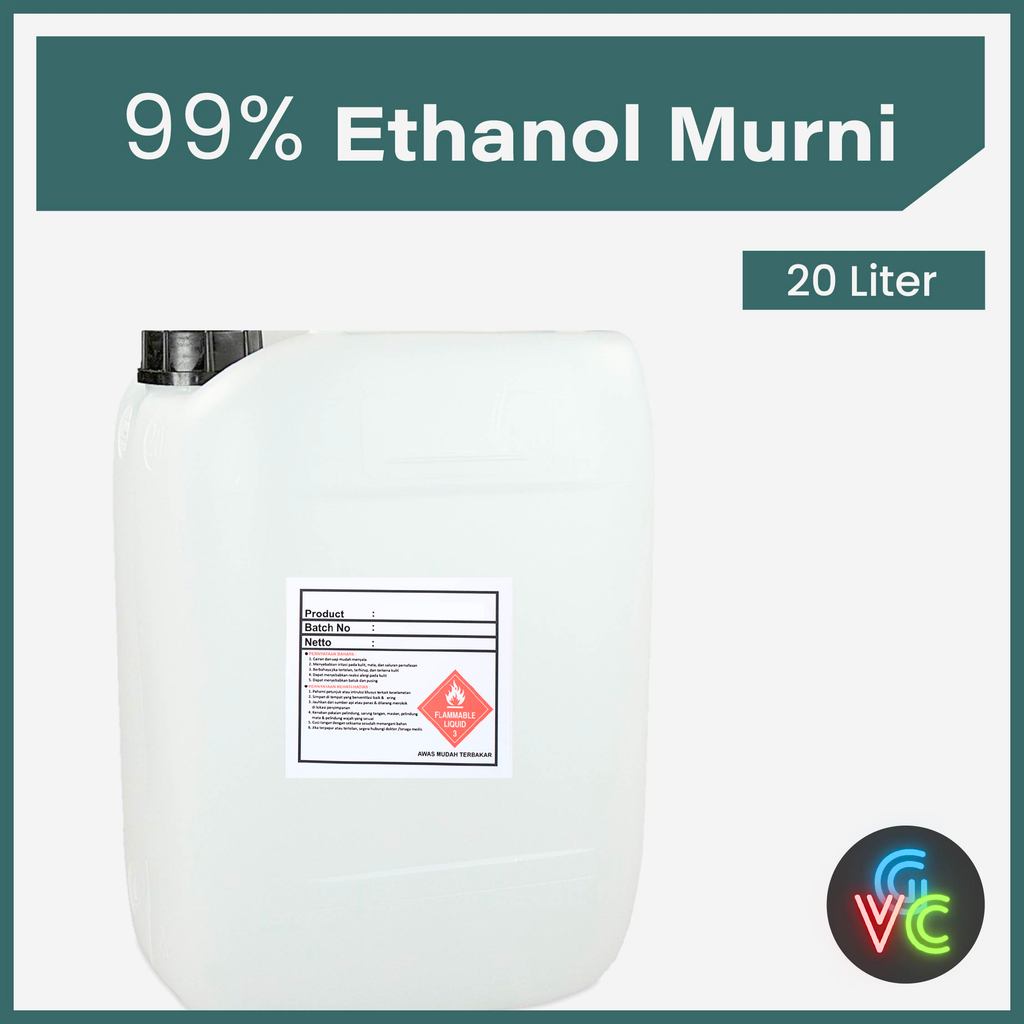 Ethanol Murni 99.8% 20 Liter - GVCSupply - Alkohol Ethanol Murni