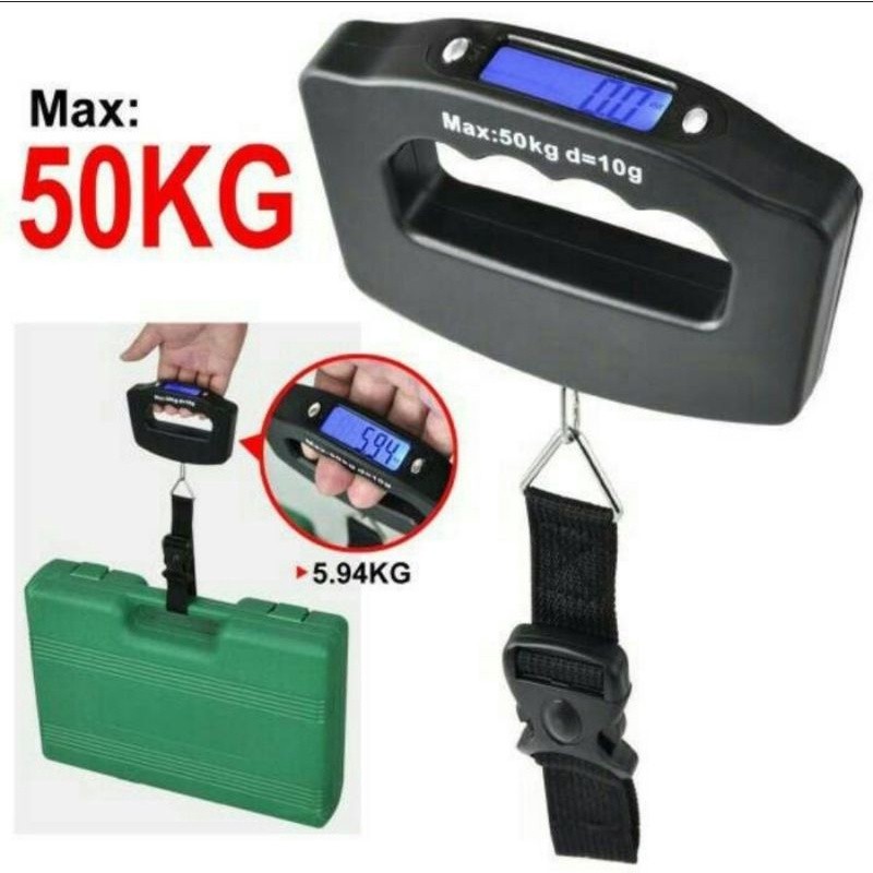 Timbangan Gantung Manual 50KG Hanging Scale Timbangan Travel Koper