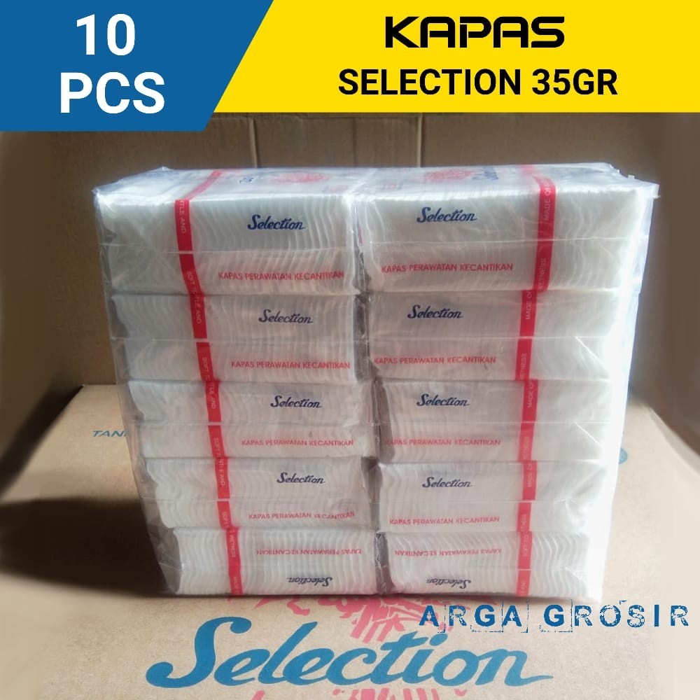 SELECTION Kapas Wajah [35 g/ 10 pcs] Kapas Selection / Selection Kapas Wajah / Kapas Kecantikan / Ka