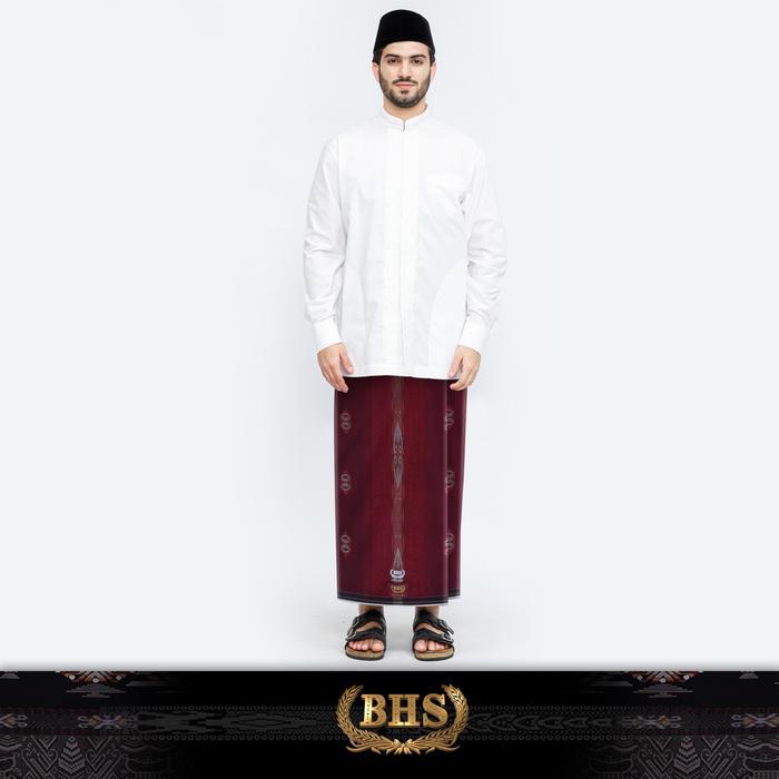 Sarung BHS Excellent Gold Motif E57 JGH Merah Hati 03 - Merah