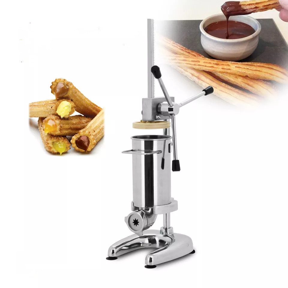 5 Kinds Of Molds Stainless Steel 2L or 3L Manual Mini Spanish Churros Maker Machine Small Churros Fi