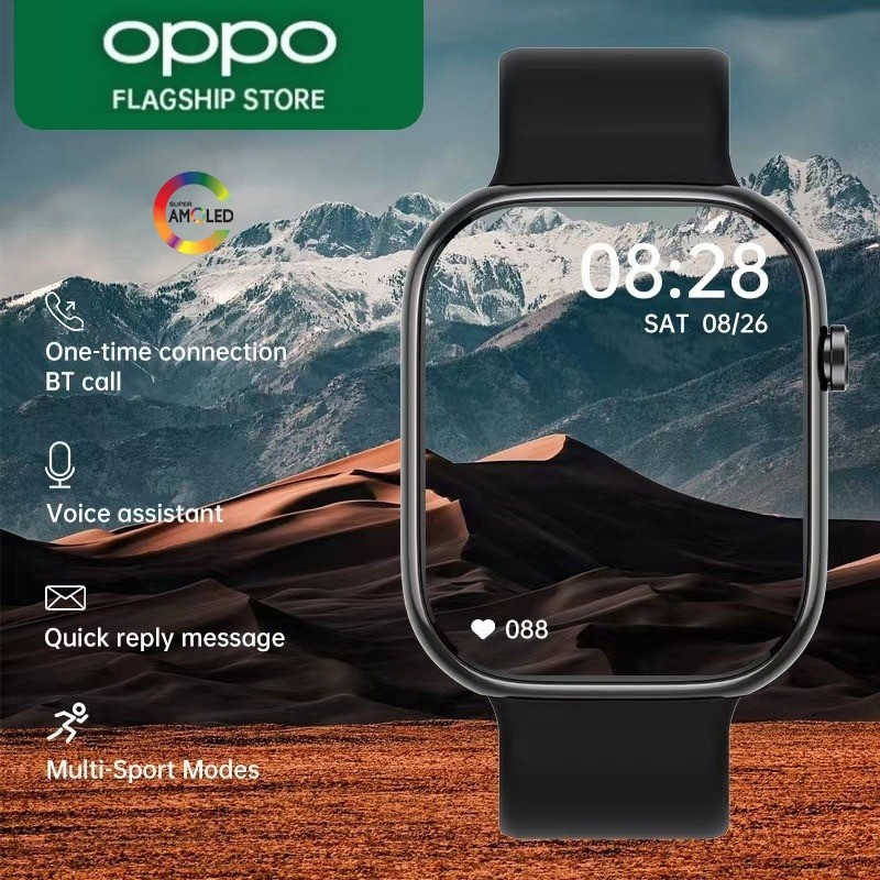 (Pegasus Cell) Original OPPO Smartwatch 10 Pro MAX with 2.3" HD AMOLED Display GPS NFC Waterproof Bl