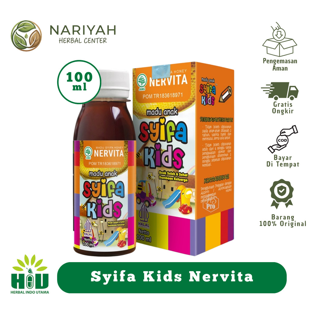 SYIFA KIDS Nervita Madu Anak Syifa Kids Madu Keceradasan Anak