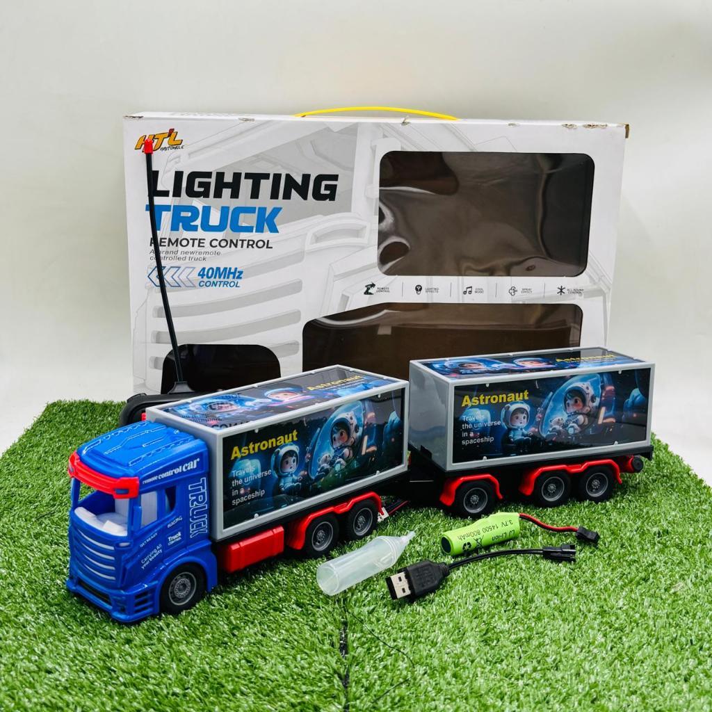 Mainan168  - Truck Trailer Remot Kontrol Mainan Truk Panjang Kontainer / Mainan Truk Container