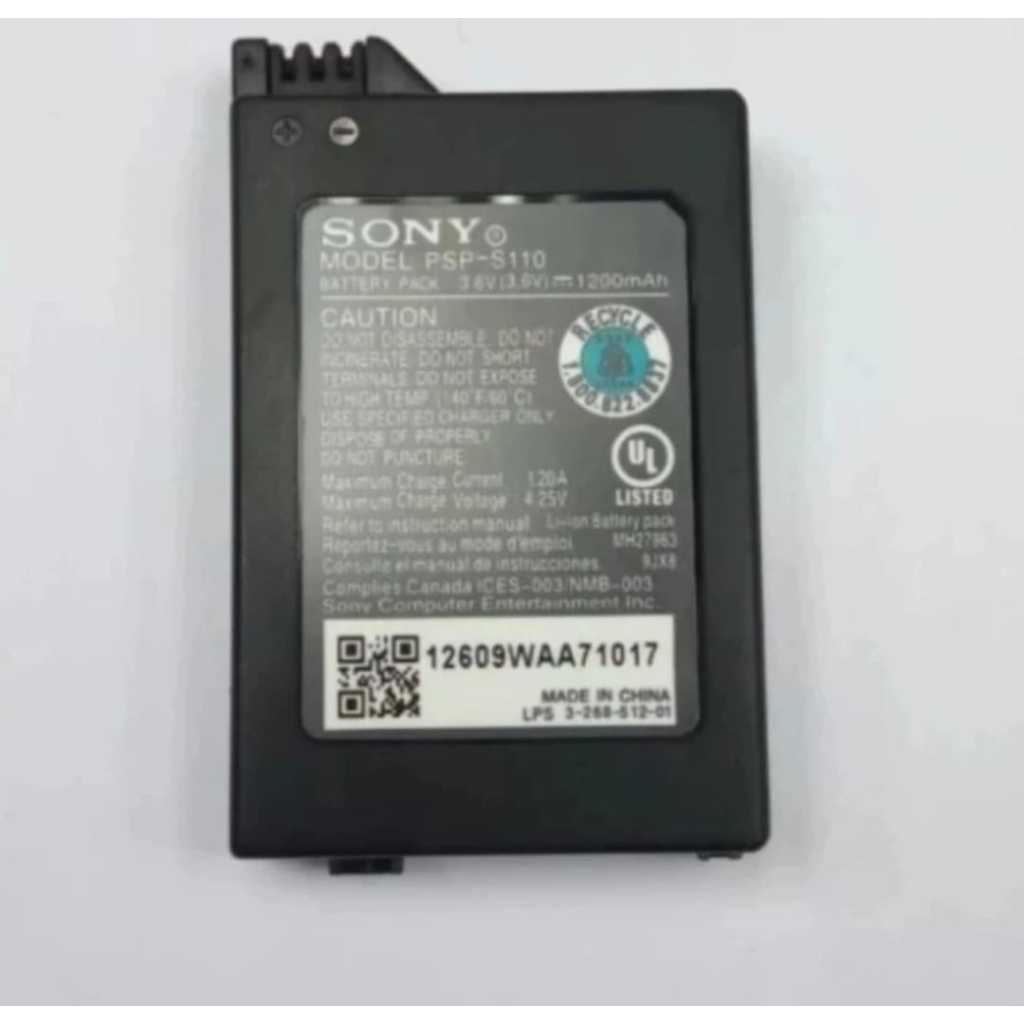 Baterai Psp Slim 2000 3000 Original Pabrik  Baterry Batre Sony Playstation Portable Sony Psp Slim