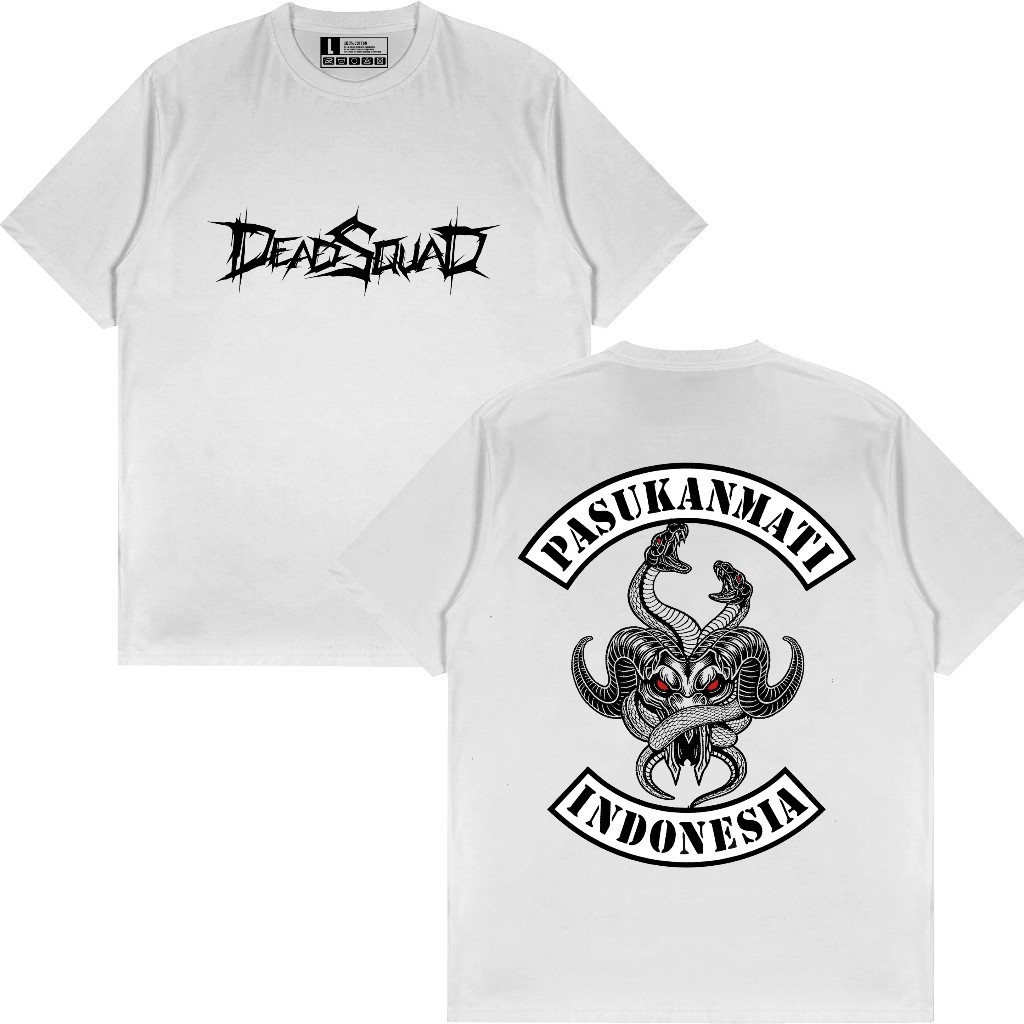 kaos metal dead squad pasukan mati / baju band lokal / kaos pria wanita