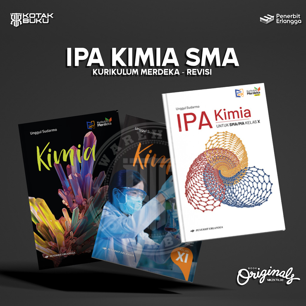 [ Erlangga ] Buku IPA Kimia Kelas 10 11 12 SMA / MA / Kimia SMA / Kurikulum Merdeka