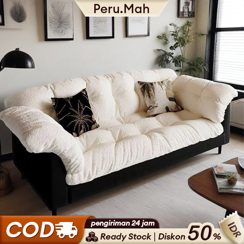 Sofa Bed Minimalis  / Sofa Mewah / Sofa Aesthetic / Kursi Depan Tv Sandaran Empuk / Sofabed Ruang