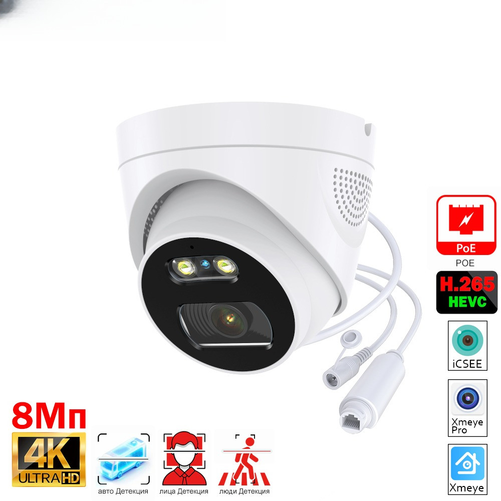 6MP 8MP POE IMX335 Face/Human/Vehicle Xmeye Pro iCSEE APP