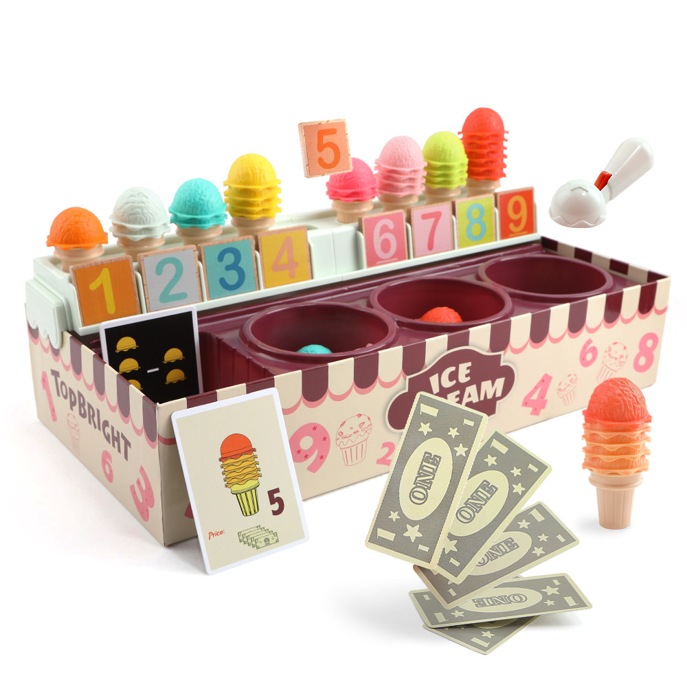 New Top Bright Ice Cream Set-Math and Logic Game - mainan peraga ice cream - mainan berhitung