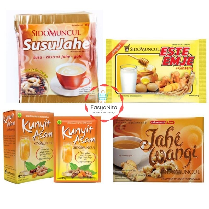SIDOMUNCUL Aneka minuman herbal Jahe Wangi jahe bubuk stmj kunyit asem - Fasyanita Online Fresh Mart
