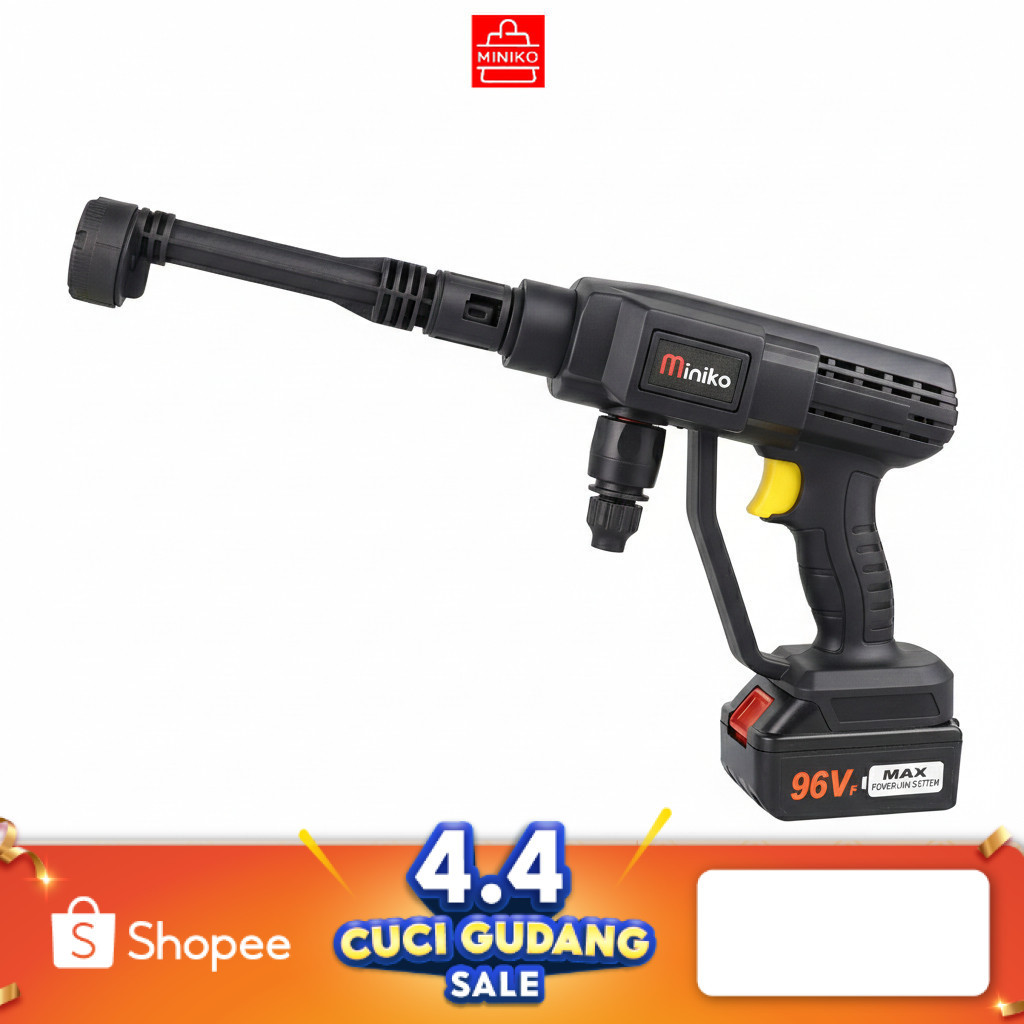 MINIKO Jet Cleaner Cordless Baterai 21V - 48V - 96V / Mesin Cuci Steam Portable High Pressure
