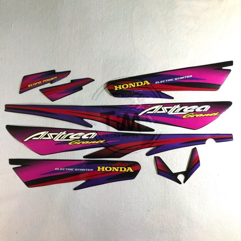 striping body motor honda astrea grand sabit 97 sticker stiker grand sabit 1997 lis list astrea gran