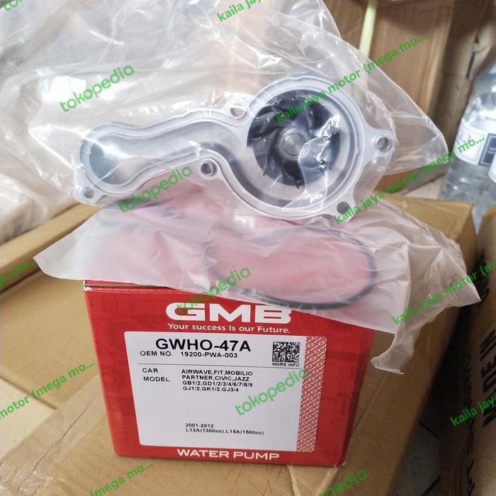 WATER PUMP POMPA AIR MESIN HONDA JAZZ OLD B ORIGINAL JAPAN GWHO-47A PASSS