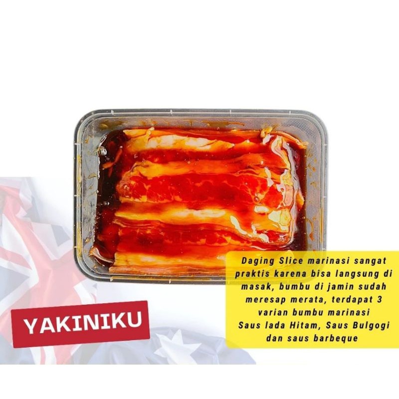 Daging Sapi Beef Slice Marinasi Bumbu Halal