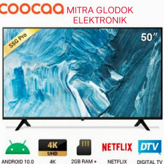 COOCAA LED TV 50inch SMART ANDROID GOOGLE -4K DIGITAL TV 50Y65