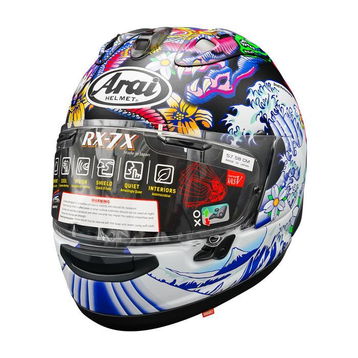 Arai RX-7X Oriental Original Helm Full Face - Flat Black - M - L