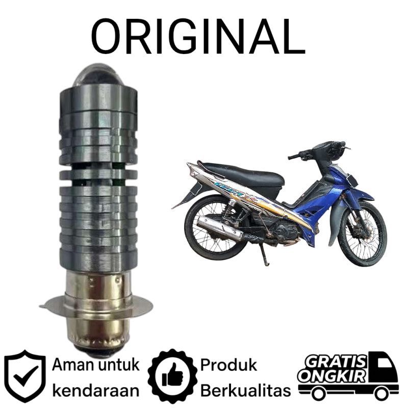 AM 1pcs Lampu depan LED H6 Laser motor Yamaha VEGA R