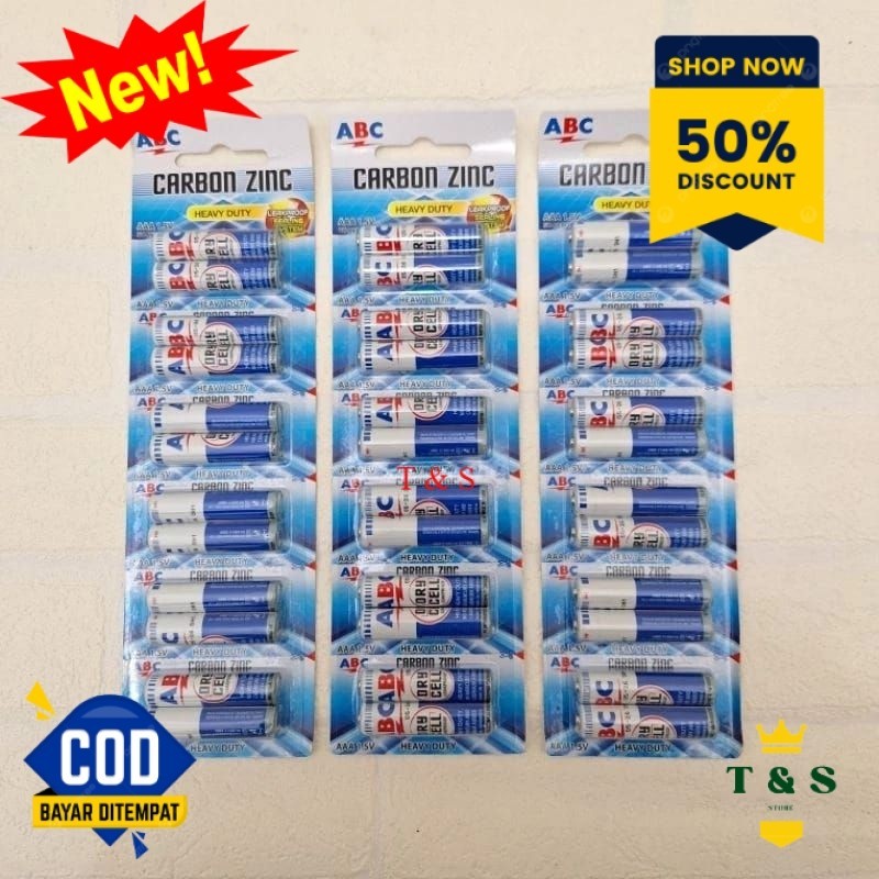 BATERAI ABC BIRU / BATERAI ABC BIRU AAA ISI 12 PCS