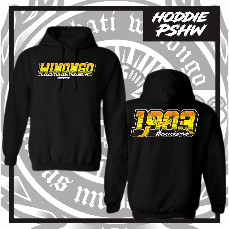 Hoodie Distro PSHW Winongo 1903 Broderschap Ngalah Ngaleh Ngabekti Sablon DTF Ninety nine