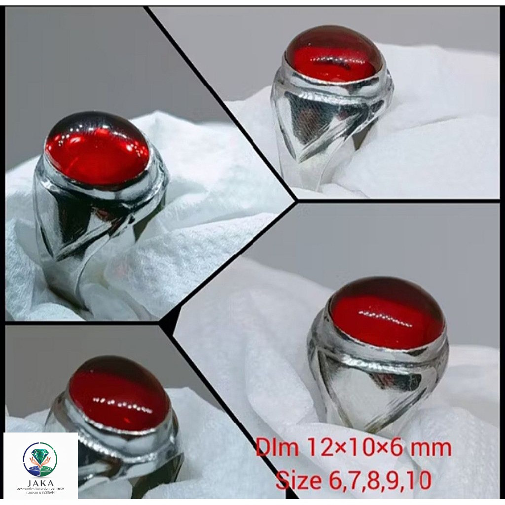 CINCIN BATU RED CYCLOP CRYSTAL PAPUA