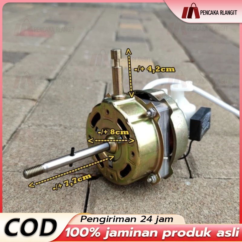 Dinamo Kipas Angin Miyako 16 Inch - 7116 Double Ball Bearing Berdiri / Leher As Pendek / Mesin Kipas