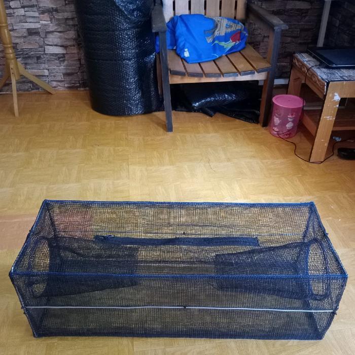 JEBAKAN IKAN PERANGKAP JARING BUBU PENANGKAP IKAN/KEPITING/LOPSTER/HEWAN AIR LAINNYA PULL SET RANGKA