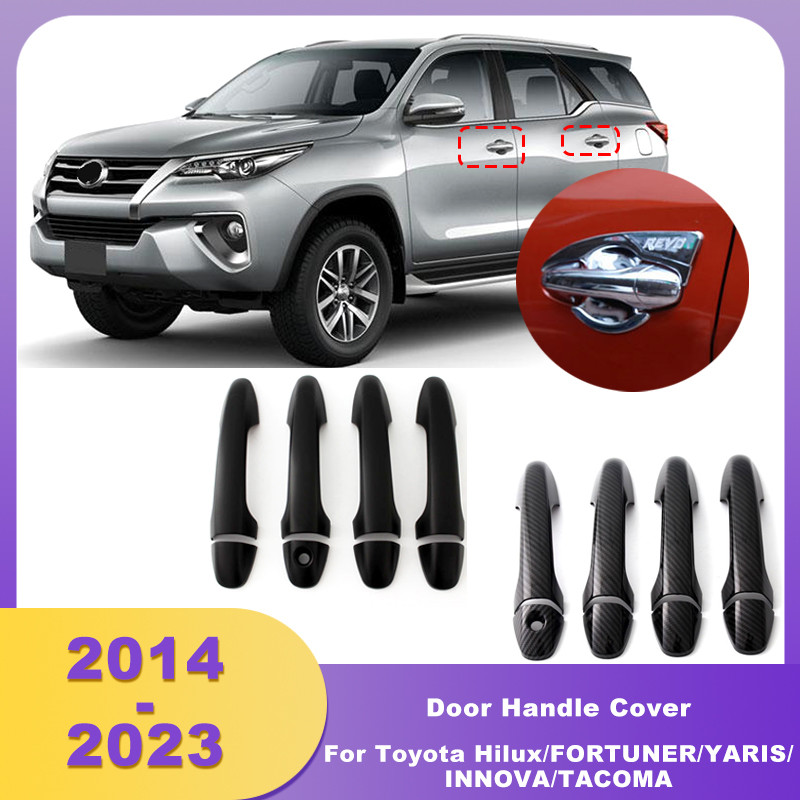 Car Parts Door Handle Covers Trim For Toyota HILUX 2015-2023 For FORTUNER 2015-2023 For YARIS ATIV S