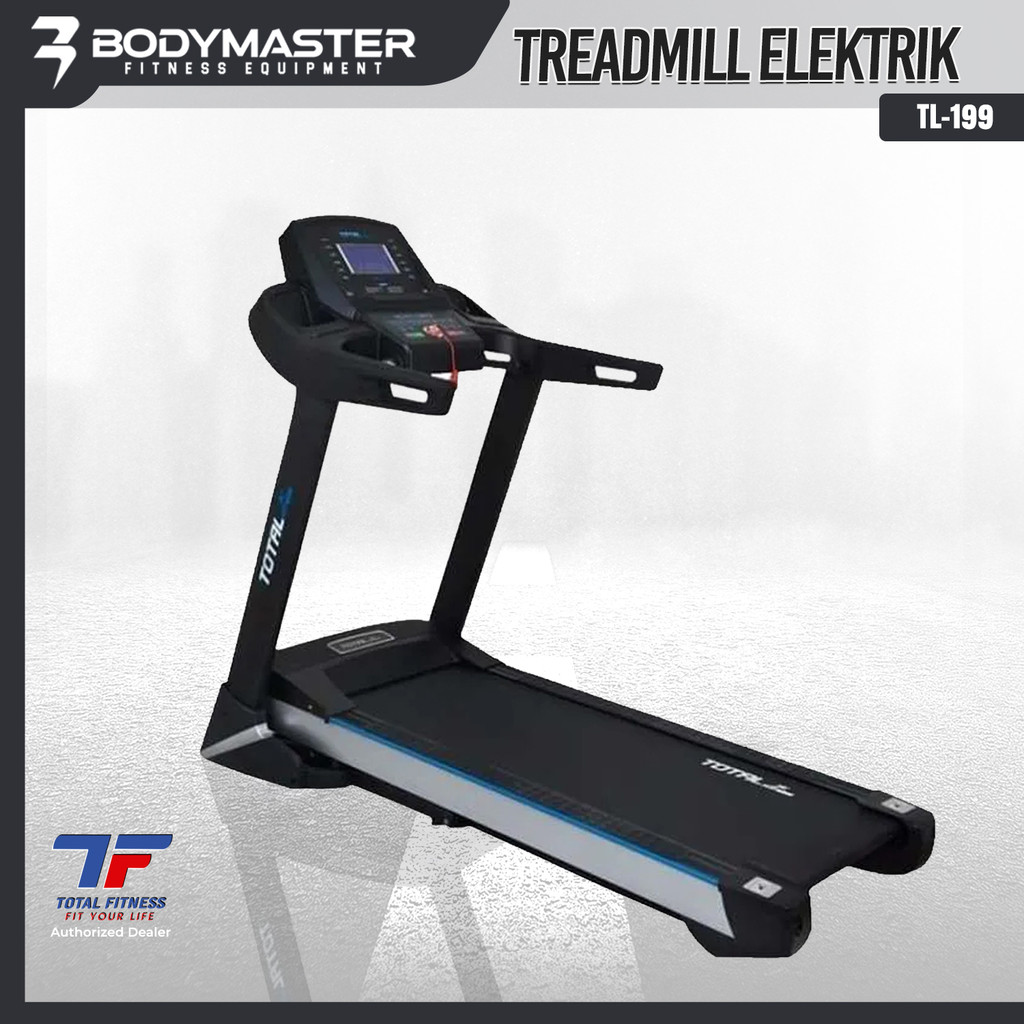 Treadmill Elektrik Total Fitness TL-199 | Motorized Auto Incline Foldable