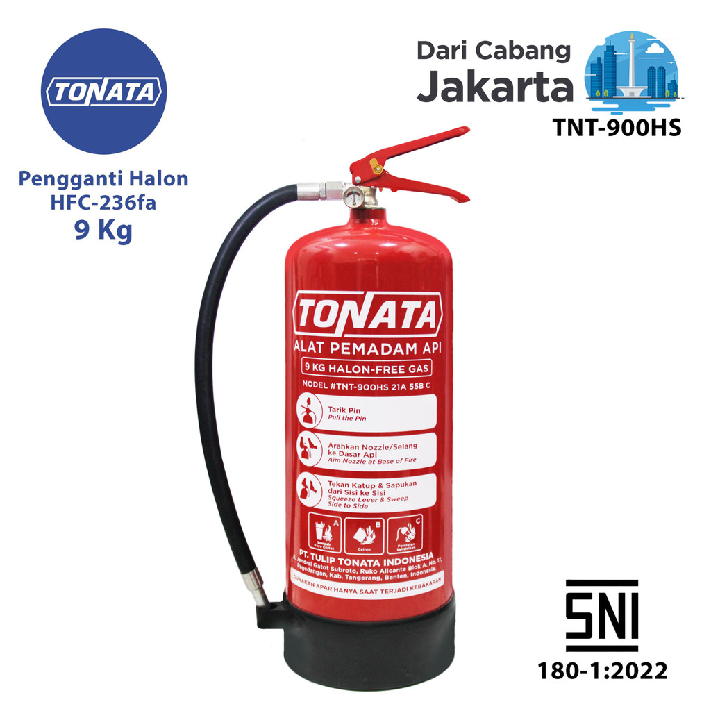 Alat Pemadam Api Tonata SNI / APAR Clean Agent HCFC/HFC 9 kg