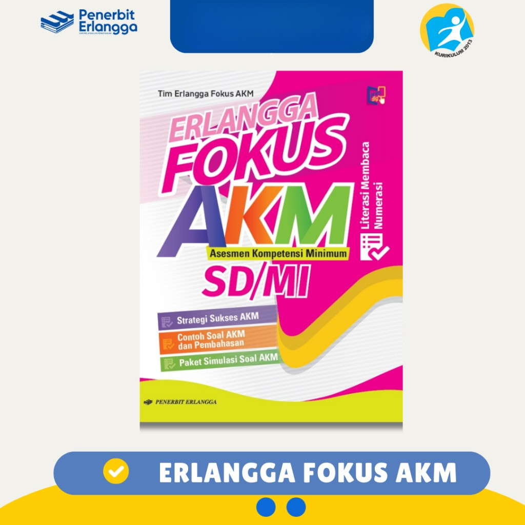 [Erlangga ] Buku Ujian Sekolah: Erlangga Fokus Akm Sd/Mi