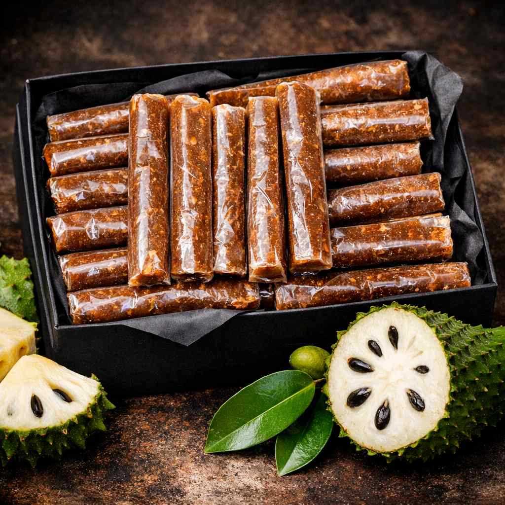 Dodol Rasa Sirsak Asli Garut Premium dodol rasa sirsak manis asem seger kemasan 1kg-500gram-250gram 