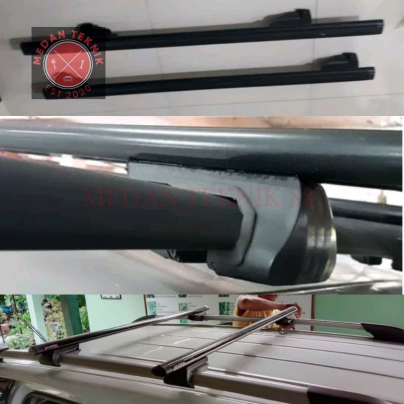 MEDANTEKNIK88 CROSSBAR / SPORT RACK / Roof rack JEPIT ROOF RAIL / REL RUSH TERIOS BRV FORTUNER PAJER