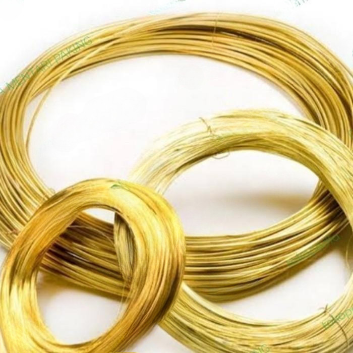 kawat kuningan 1,8 mm x panjang 1 meter/  ful kuningan