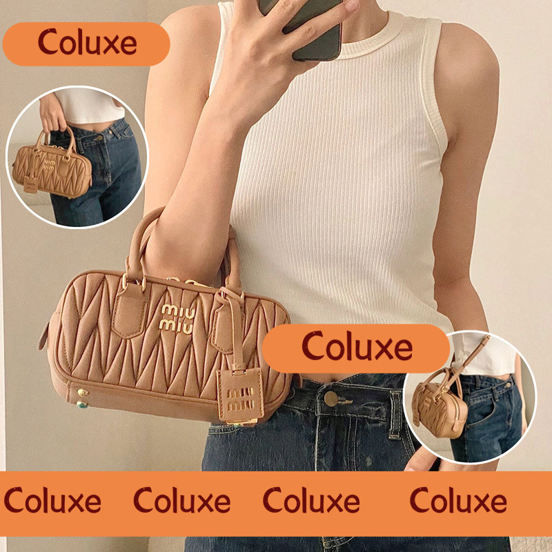 Miumiu Miu Miu Small Arcadie Matelassé Tote Shoulder Bag Harga termurah di shopee.