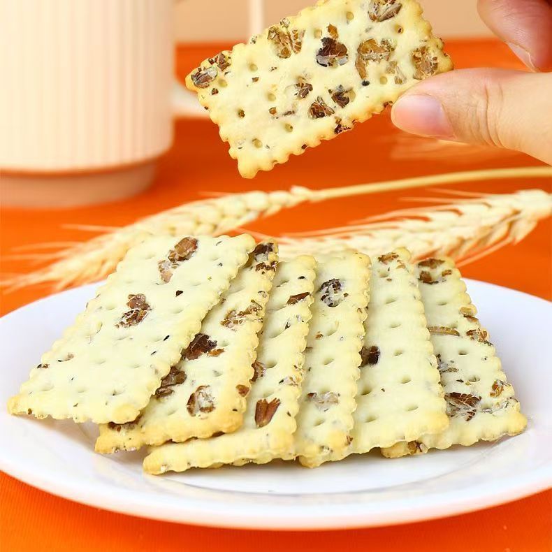 Chia Seed Quinoa Soda Crackers Rye Wood-Free Crackers Sugar Alcohol Soda Crackers Wholesale and Drop