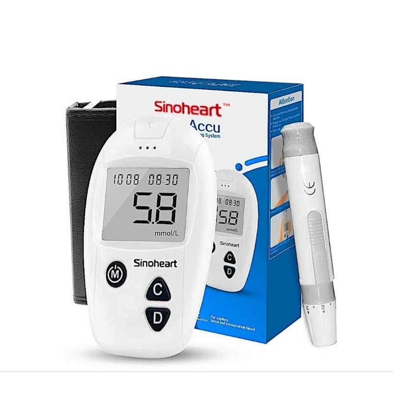 Alat Cek Gula Darah Glucosa Sinocare / Alat Ukur Kadar Gula Darah