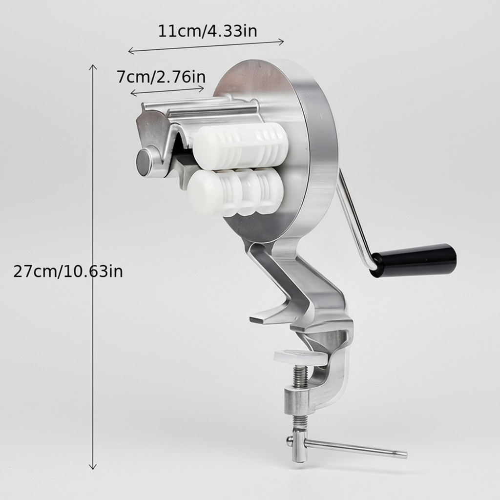 Manual Italian Pasta Roller Hand Crank Gnocchi Maker for Authentic Italian Pasta
