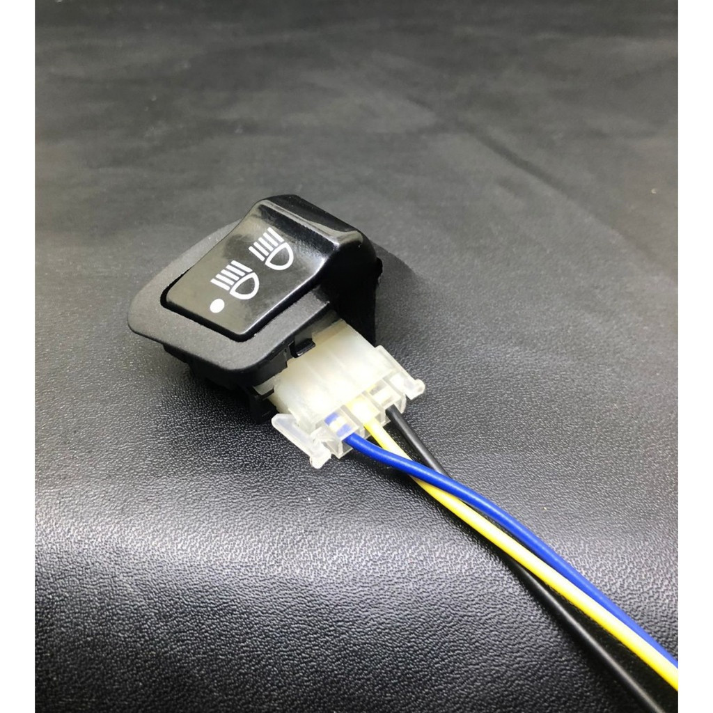 Saklar lampu tombol DIM 3 titik Revo / Beat FI / Blade New / Vario 125 + soket tombol 3 kabel