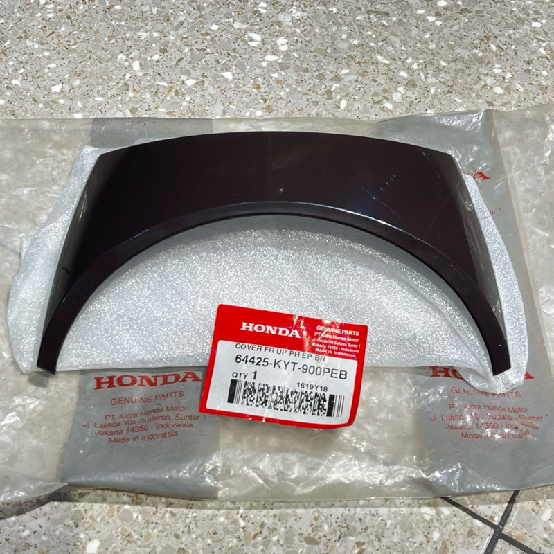 COVER FRONT UPPER BODY ATAS LAMPU DEPAN SCOOPY KARBU COKLAT METALIK ORIGINAL AHM 64425 KYT 900PEB