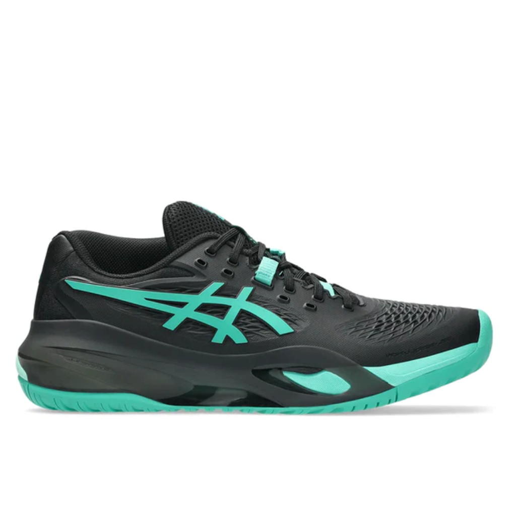 Sepatu Tenis Padel Pria Asics GEL-Resolution X Black Aurora Green Original 1041A481-003