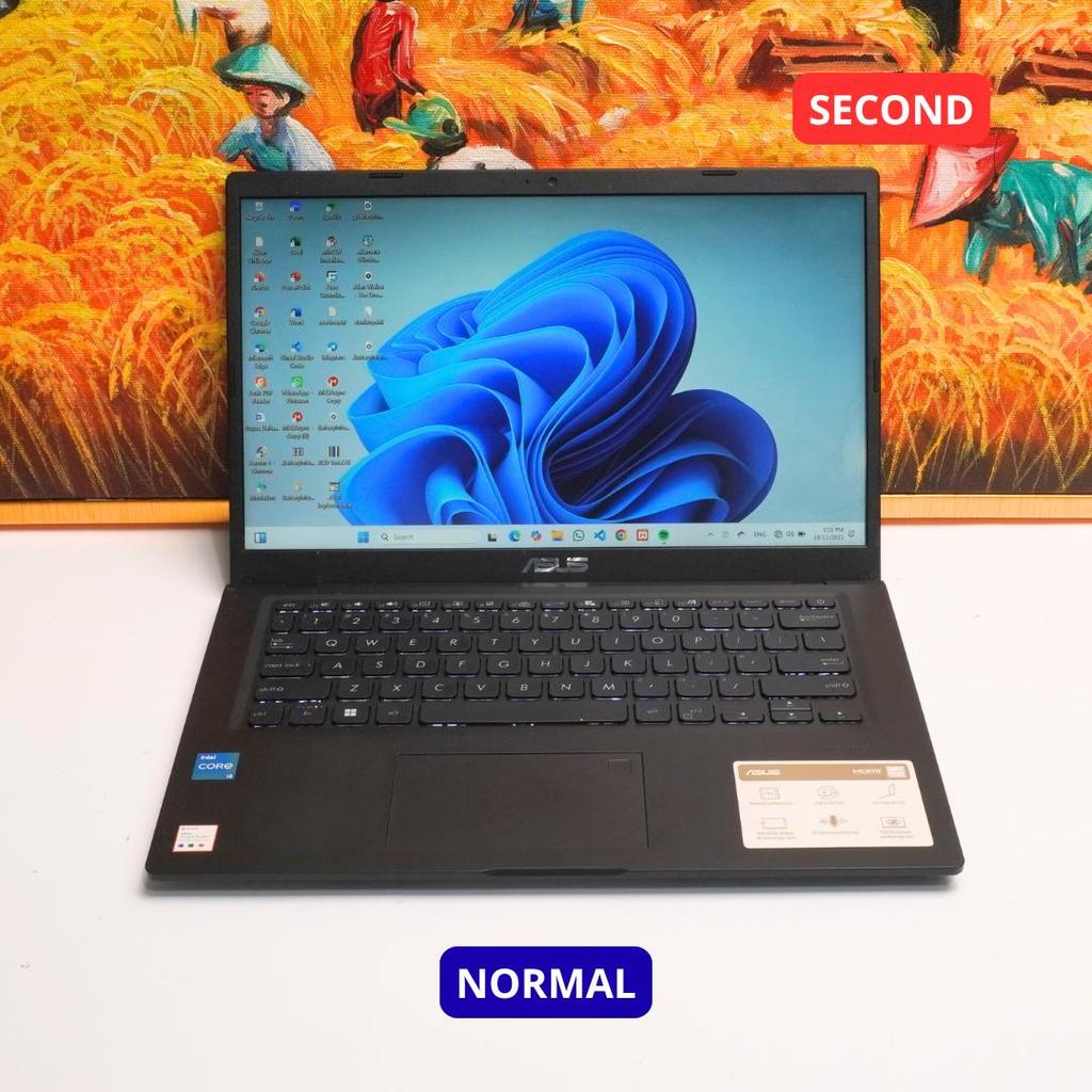 ASUS VIVOBOOK_ASUS LAPTOP X415EA_A416EA I3 1115G4 4 GB (14") LAPTOP SECOND ORIGINAL SINAR MUTIARA CE