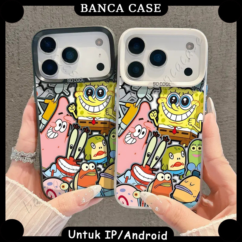 Banca | Softcase Premium case SpongeBob OPPO A3X A3 Pro A5 A15 A16 A17 A16K A35 A60 A8 A31 A18 A38 A