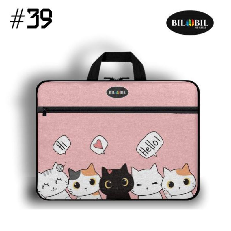 Tas Laptop wanita 14 inchi. Socash Laptop14inchi. Tas laptop motip 13/14/15 inchi. tas pelincung lap