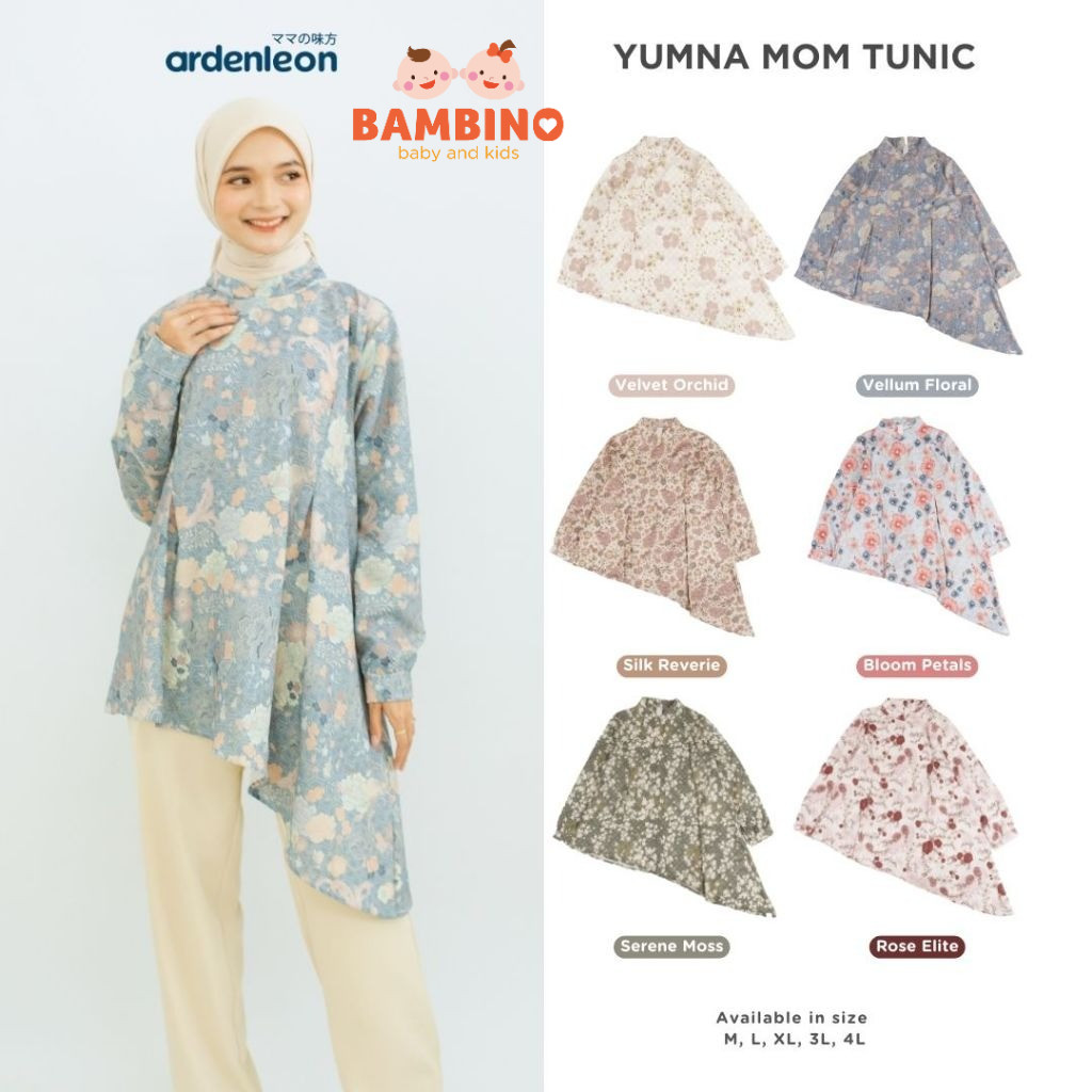 ARDENLEON Atasan Raya Wanita Yumna Mom Tunic