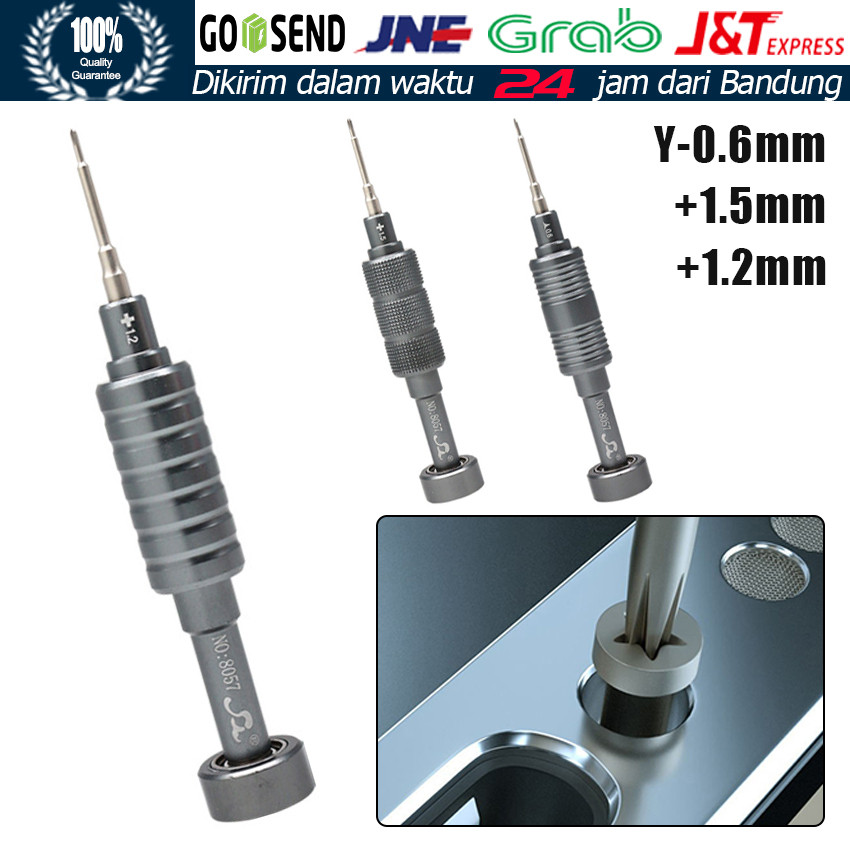Obeng Reparasi HP Presisi Magnetik / Precision Screwdriver Set 1.2 1.5 T2 Y0.6 Pentalobe iPhone Andr