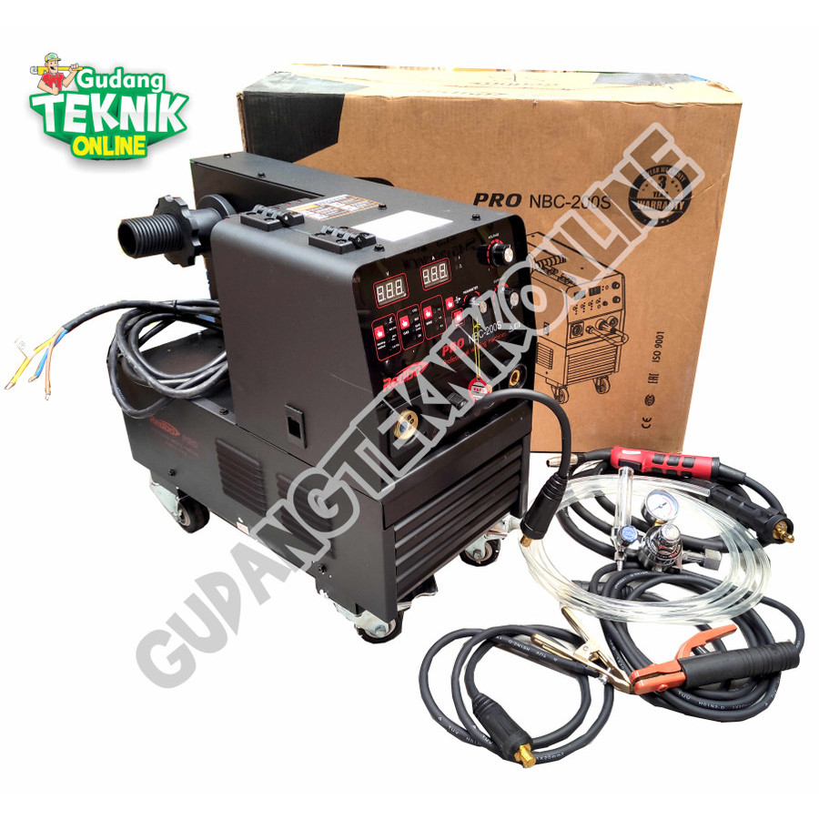 Mesin Las MIG 15kg NBC-200S REDBO PRO / Mesin Las Listrik MIG MMA NBC 200S - Mesin Travo Trafo Inver