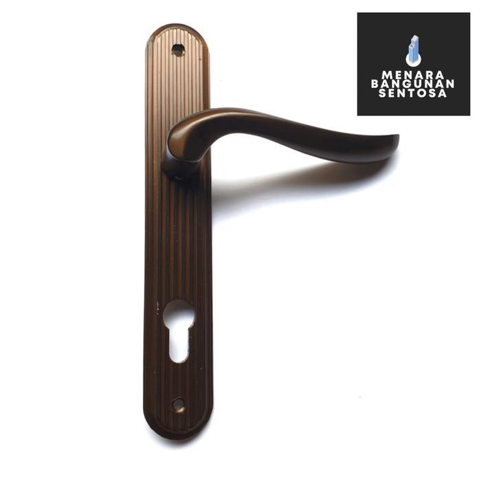 Handle SES 208 Aluminium Antik / Putih - Kunci Pintu SES Tarikan Pegangan Besar - COKLAT, BESAR