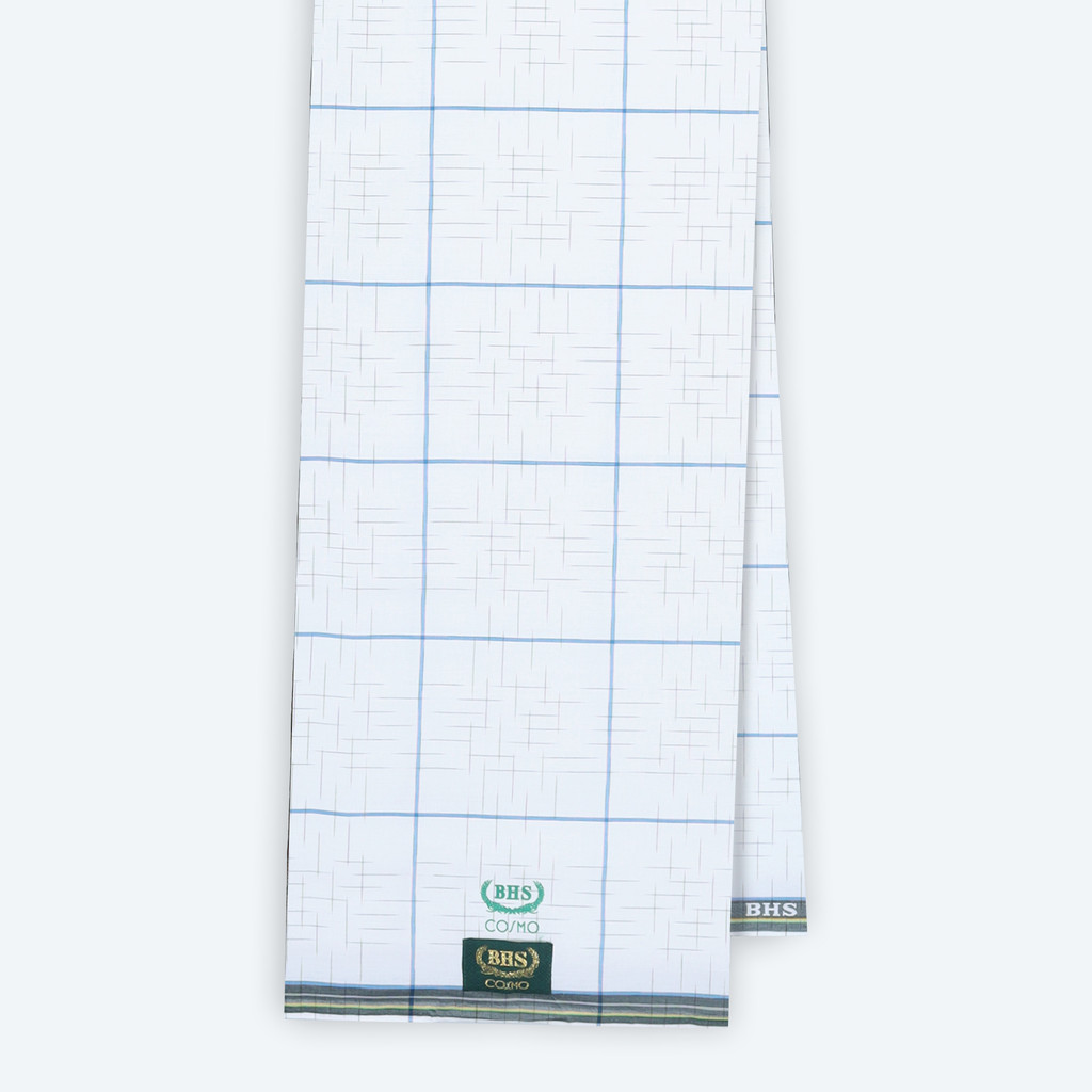 Sarung BHS Original 100% Asli | Sarung BHS Cosmo Gold Motif K26 PRB SJ Putih